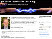 Tablet Screenshot of forrestwanderson.com